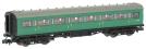 Maunsell first class corridor S7208S in BR southern region green