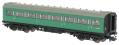 Maunsell first class corridor S7208S in BR southern region green
