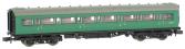 Maunsell first class corridor S7367S in BR southern region green