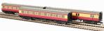 Pack of three Maunsell coaches - Set 398 - brake third, brake third and compartment third in BR crimson and cream