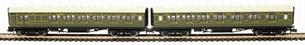 Maunsell high window 4 coach set in SR olive green - set 193