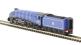 Class A4 steam locomotive 60022 "Mallard" in BR dark blue with early crest & double chimney. DCC fitted