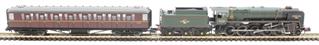 The Pines Express train pack with Class 9F 2-10-0 92220 'Evening Star' in BR green and four Gresley coaches in BR maroon