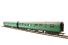 Pack of two Bulleid coaches in SR malachite green - brake third & composite - split from 30-165 set