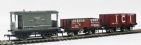 DCC Digital starter train set with 2 small steam locos and 3 wagons