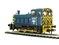 Class 03 Shunter 03045 in BR Blue with Wasp Stripes