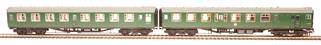 Class 411 4-CEP 7122 in BR green with small yellow panels - weathered