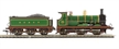 Class C Wainwright 0-6-0 592 in SE&CR lined green (As preserved at the Bluebell Railway)