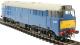 Class 31 D5578 in BR experimental chromatic blue with small yellow panels