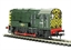 Class 08 Shunter D3986 in BR Green with Wasp Stripes