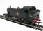 Class 4575 2-6-2 Prairie tank 5500 in BR plain black with early emblem