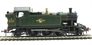 Class 4575 'Small Prairie' 2-6-2T 5550 in BR green with late crest
