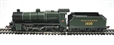 Class N 2-6-0 1406 & slope sided tender in SR green