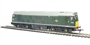 Class 25/2 D5182 in BR Plain Green with Small Yellow Panel