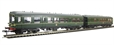Derby Lightweight 2 Car DMU in BR Green with speed whiskers