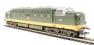 Class 55 Deltic D9011 in BR two tone green with no yellow panels - weathered