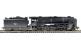 Class 9F standard 2-10-0 92185 with BR1F tender and double chimney in BR black with late crest (weathered) (DCC on board)