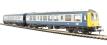 Class 108 2-car DMU in BR blue & grey with full yellow ends