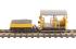 Type 27 Wickham Trolley and trailer MPP0007 in BR engineers yellow with wasp stripes
