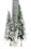 4" - 6" Pine Trees With Snow - Pack Of 24