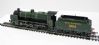 Class N 2-6-0 1404 & slope sided tender in SR green with smoke deflectors
