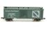 40' PS-1 single sliding door boxcar of the Ontario Northland - green 91068