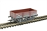 5 plank china clay wagon with hood in BR brown B743420  (weathered)