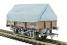 5 plank china clay wagon with hood in BR bauxite B743154 - weathered