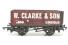 7 Plank Wagon 100 in 'W. Clarke & Sons' Red Livery - Limited Edition for B & H Models