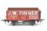 7 Plank Wagon 12 in 'J W Pinner' Red Livery - Limited Edition for B & H Models