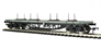 30 Ton bogie bolster in BR grey B940334 with steel pipe load