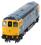 Class 33/2 33202 in BR blue with orange cantrail and headlight