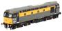 Class 33/2 33208 in Civil Engineers 'Dutch' grey and yellow with white tyres and handrails