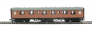 Thompson 59ft 6" composite coach (CK) 144  in post-war LNER brown
