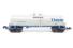 14,000 gallon kaolin tank car of Thiele Kaolin - grey and blue 79120