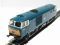 Class 35 Hymek D7036 in early BR blue with white cab and yellow warning panel