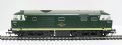 Class 35 Hymek D7044 in BR green with white cab and yellow warning panel