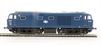 Class 35 Hymek D7007 in early BR blue with small yellow panel. 