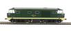 Class 35 Hymek D7062 in BR green with small yellow panels