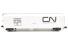 50' plug door mechanical reefer of the Canadian National - white with black ends 231148