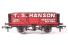 5 Plank Wagon with Wooden Floor No. 1 in 'T.S.Hanson' Red Livery - Limited Edition for B & H Models