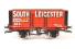 3 wagon pack with 7 plank fixed end 'South Leicester' 373, 5 plank 'Wood & Co.' 15, 7 plank fixed end 'Snibston' 585 - Limited Edition for Modelzone