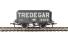 7-plank end door open wagon in grey - Tredegar 3410 - with load