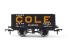 7 Plank Fixed End Wagon 17 in 'Cole' Black Livery - Limited Edition for Frizinghall Model Railways