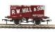 8 plank end door wagon in "R. W. Hill & Son" livery