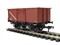 16 ton steel mineral wagon B551677 with top flap doors in BR bauxite