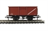 16 ton steel mineral wagon B551677 with top flap doors in BR bauxite