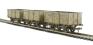 Pack of 3 16 ton steel mineral wagons in BR grey with top flap doors - weathered