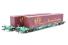 2 Intermodal bogie wagons with 2 45ft containers "ECS"