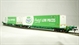 Intermodal bogie wagon with 2 45ft containers in ASDA livery
